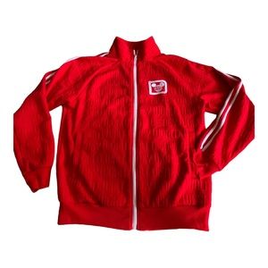 Disney• Rare Full Zip• all over embossed logo• Left chest Embroidery signature.